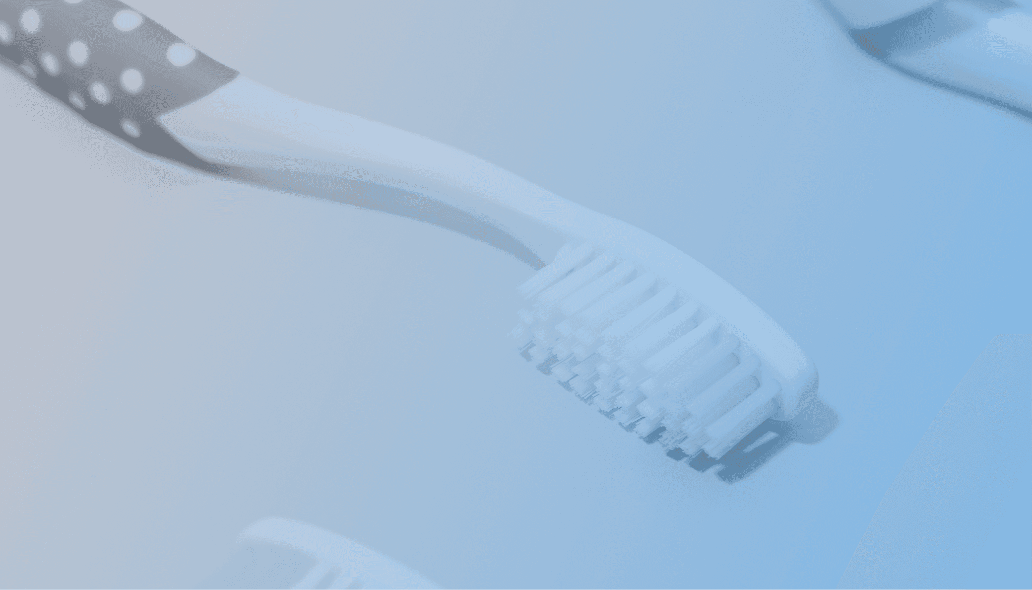 A toothbrush displayed at a slanted angle